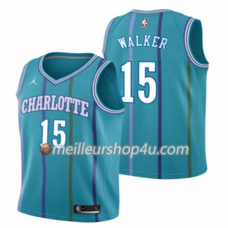 Maillot Basket Homme Charlotte Hornet Kemba Walker 15 Jordan Classic Edition Swingman